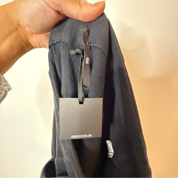 New Jarbo Cotton Lycra Wide Leg Black Pants size XL - Picture 9 of 12